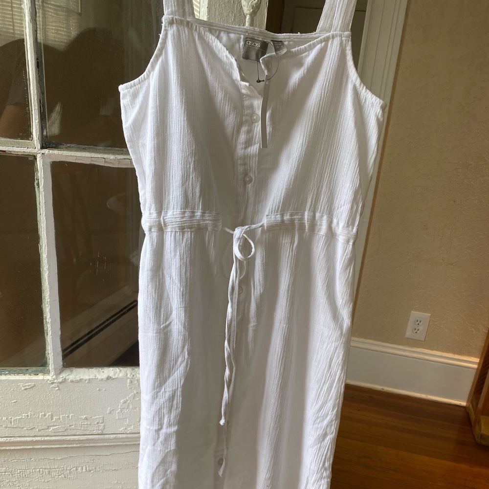 ASOS Linen button down midi-dress - Picture 3 of 5